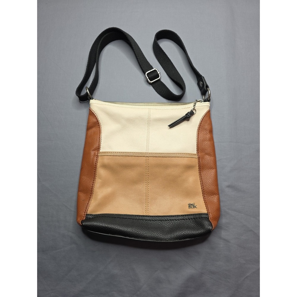 The Sak Women Hobo Retro 3 Tone Crossbody Classic Neutral Minimalist Purse Bag